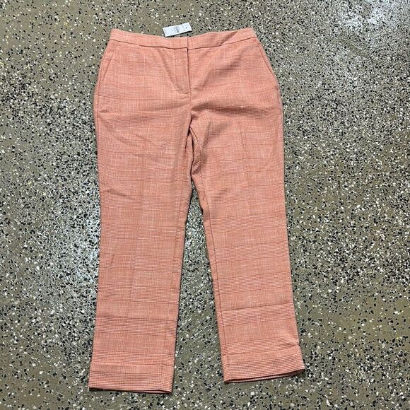 NWT Ann Taylor The Ankle High Rise Plaid Pants - Picture 1 of 7